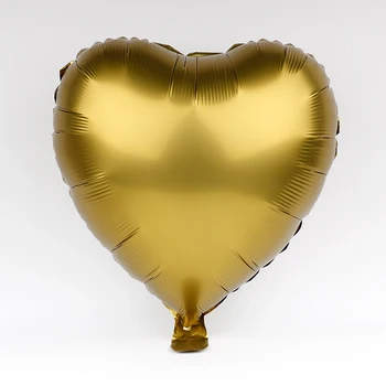 18-palcové srdce tvar ružové zlato strieborná metalíza farba fóliové balóniky Svadobné rád Dieťa sprcha Narodeninovej Party dekor vzduchu globos 30pcs