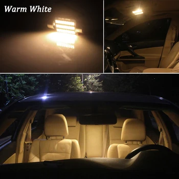 18Pcs Biela, Canbus bez Chýb Pre BMW 5 Series E34 M5 Touring Sedan Interiérové LED Svetlo + špz na Čítanie Súprava