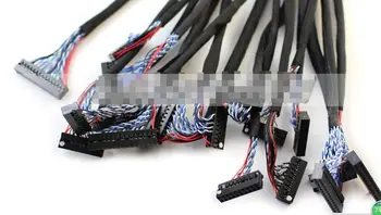 18pcs/súbor Najčastejšie Používaných Univerzálny Kábel LVDS pre LCD Panel Podpora 14-26 palcový Displej Package Predaj NOVÉ