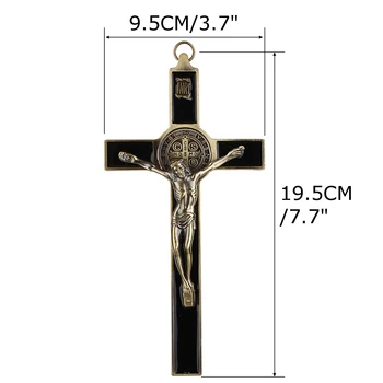 19.5*9.5 cm Cirkvi Pamiatky Stene Kríž Ježiša Krista Na Stojan Kríž Stene Kríž, Starožitné Domácej Kaplnke Dekorácie