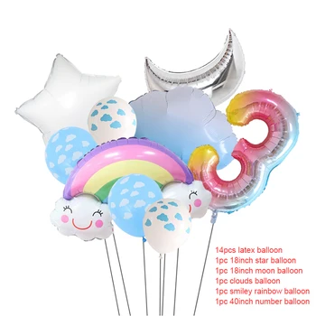 19pcs/Veľa Balóny Happy Birthday 40inch Číslo Balón Party Dekorácie Balóny Arch Auta Garland Globos