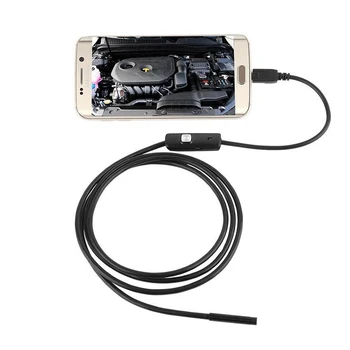 1M 1,5 M 5,5 mm 7 mm Endoskopu Fotoaparát Flexibilné Vodotesný IP67 Inšpekcie Borescope Fotoaparát na Android, PC, Notebook 6LEDs Nastaviteľné