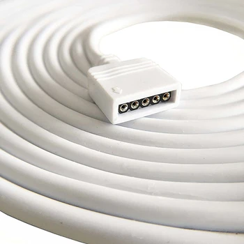1M 3.3 ft 5pin Predlžovací Kábel Pripojte Samica Konektor do SMD 5050 RGBW LED Pásy Svetla s 2 ks Zadarmo 5pin Konektor