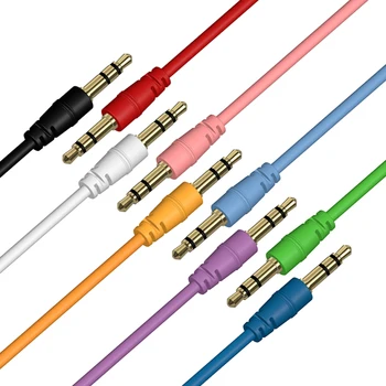 1m 3,5 mm Audio Kábel Jack, Reproduktor Line Aux Kábel Pre iPhone Samsung S8 Auto Slúchadlá Xiao Redmi 4X 100ks