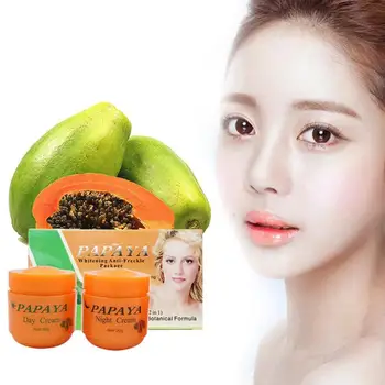 1pc/2ks/3ks Papaya vitamina c bielenie krém krém pehaveniu Tvár Cleaser starostlivosť o tvár proti R7B5