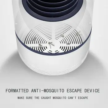 1PC LED Mosquito Killer Lampa Vdýchnutí Lietať Chybu Hmyzu Pasce, prípravky na Kontrolu Škodcov Svetlo Elektronický Komár Trapper Bezpečný Domov Nástroj