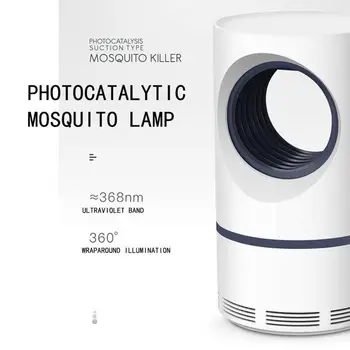 1PC LED Mosquito Killer Lampa Vdýchnutí Lietať Chybu Hmyzu Pasce, prípravky na Kontrolu Škodcov Svetlo Elektronický Komár Trapper Bezpečný Domov Nástroj