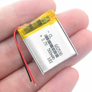 1Pc Lítium-Iónová Polymérová 602530 Batéria 3,7 v 500mAh Lítiové Dobíjacie Batérie MP4 MP5 GPS, PSP Smart Hodinky Jazdy Nahrávač