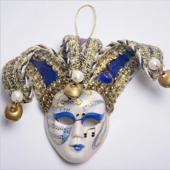 1pc Mini Maska Magnety Nálepky Malý Trojuholník Benátskej Mardi Gras Dekorácie Mini Benátske Masky pre Chladnička Chladnička