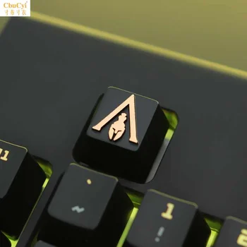 1pc pozinkovaného hliníkovej zliatiny tlačidlo spp pre MX Mechanické spínače klávesnice úľavu keycap pre Assassin ' s Creed Odyssey R4 Výška
