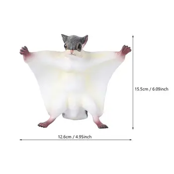 1Pc Simulácie Zvieracích Hračky Mini Lietanie Veverička Model Pevné Stolové Dekorácie