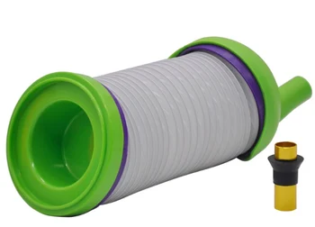 1pc Tvorivé Flexibilný Skladací Nové Plastové fajok, Tabaku, Cigariet Potrubia Prenosných Húsenice Dizajn Zelená Farba