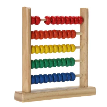 1PC Vzdelávacie Hračky Mini Drevené Abacus Deti Skoro Matematické Vzdelávanie Hračka Čísla, Počítanie Výpočet Korálky Abacus Montessori