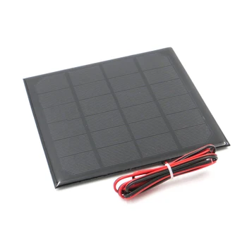 1pc x 6V 500mA s 100 cm rozšíriť drôt Solárny Panel Polykryštalických Kremíkových DIY Batérie, Nabíjačky Malých Mini Solárne kábel hračka