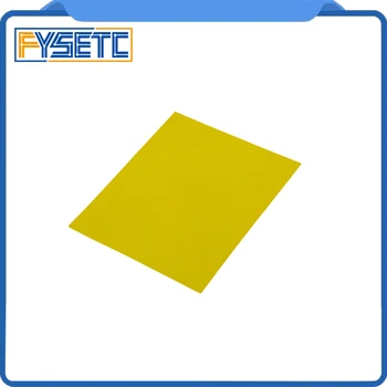 1pcs 300*300*0.3 mm PEI Matné Žltá 3D Tlač Studenej PEI List s 3 m 468MP Lepidlo Polyetherimide 0,3 mm hrúbka