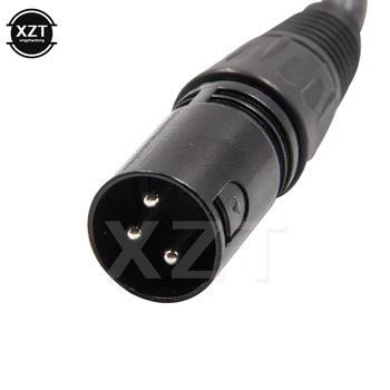 1pcs 3pin XLR Male na 2 RCA Samec Audio Adaptér Kábel Metal Audio Kábel Kábel pre Mikrofón, Reproduktor, Kvalitné