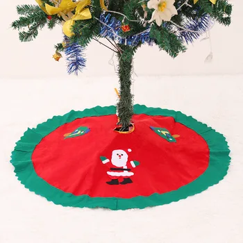 1Pcs 90 cm Priemer Vianočné Dekorácie Koberec netkanej Textílie Vianočný Strom Sukne Odolné Domova Príslušenstvo Ornament