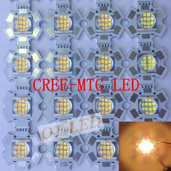 1PCS Cree MT-G MTG LED Teplá Biela 18W~24W 3000K DC36V LED Svetlo pre bodové svetlo na 20 mm Meď PCB