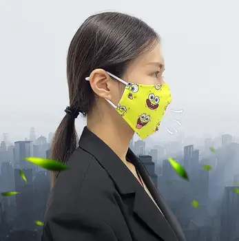 1pcs Jednorožec Dospelých Bavlna Maska Mickey Lebky Sonic Úst Maska PM2.5 Anti Haze protiprachová Umývateľný Opakovane pleťové Masky 3D Tlač