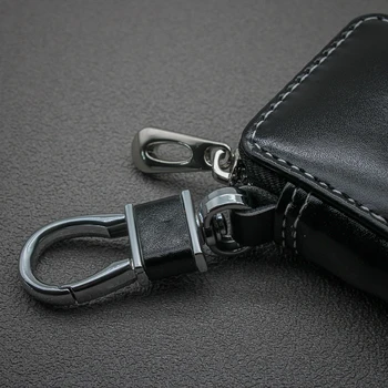 1pcs Kože Mužov a Ženy kľúča Vozidla peňaženky módny dizajn kľúč, taška auto keychain box nové kožené keychain taška pre BMW MINI logo