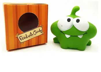 1Pcs Lano Žaba Vinyl Gumy Android Hry Doll Rezu Lano OM NOM Cukroví Gulping Monster Hračka Obrázok Baby BB Hluku Hračka