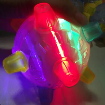 1pcs LED Blikajúce Skákanie Lopty Deti hračky Joggle Zvuk Citlivý Upozorňuje Powered Loptové Hry Deti Blikajúce Loptu Hračka Pre Deti