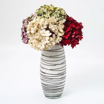 1pcs Umelého Hodvábu váza kvet usporiadanie Svadobnej Kytice Svadobné Vintage Skúmie Dekor Realisticky Krásne Falošné Kvety