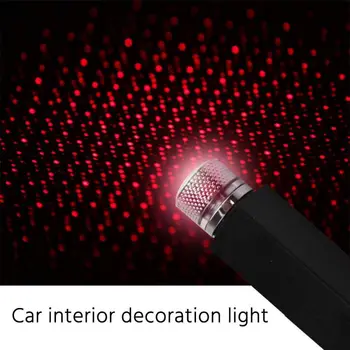 1PCS USB Nočné Svetlo Auto Svietidlá Romantickú Atmosféru Lampa Domov stropov svetlo s USB Por