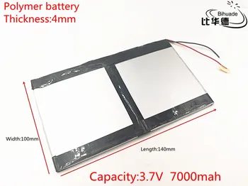 1pcs/veľa 3,7 V,7000mAH (polymér lítium-iónové batérie), Li-ion batéria pre 7 palcový tablet pc 8 palcový 9 40100140