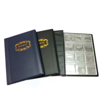 1Pcs Zber Objem 120 Kusov Mincí 15*11 CM Skladovanie Knihy Prázdne Mince Multi-Farebné Pamätné Mince Zber Pocket Edition