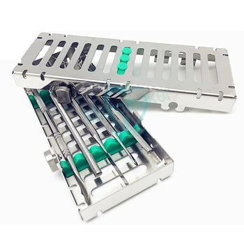 1pcs Zubné Sterilizácia Kazetový Modul Box Zásobník pre 5 Nástrojov
