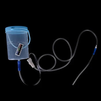 1Set Gesen kávy čreva čreva hydroterapia zariadenie s 10 trubice Hygienických Výrobkov pre Domácnosť klystír čriev barel klystír taška zariadenia