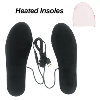 1set USB Elektrické EVA Elastické Vlákna Vykurovacej Vložky v Zime Udržať Teplé Nohy Stielka Topánky Pevné Mäkké Umývateľný Topánky Pad Nohy Teplejšie