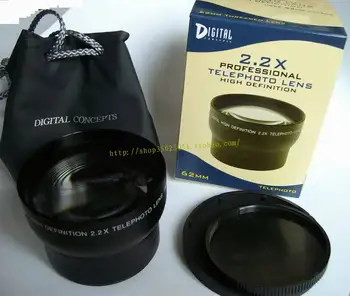 2.2 x 62mm TELE teleobjektívu Zväčšenie 62 mm canon nikon DSLR/Digital SLR Fotoaparát