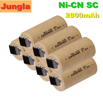 2-20pcs SC Nicd Batérie 1.2 v 2800mah Sub C Ni-Cd akumulátorom SC kontakty batérie pre Elektrické Skrutkovače Vŕtačky elektrické náradie