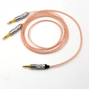 2,5 mm TRRS Vyvážené 8 jadro Litz vrkoč Slúchadlá Upgrade Kábel pre MDR-Z7 Z7M2 MDR-Z1R D600 D7100