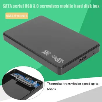 2,5 palca s rozhraním USB 3.0 Micro-B pre SATA Externý 6-gb / S SSD Pevný Disk Krytu Prípade Prenosné USB3.0 SSD Pevný Disk Box Skrinka