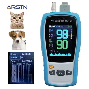 2.8 TFT LCD Veterinárnej Ručný Pulzný Oximeter Domov Srdcového tepu Pulsioximetro pre Mačky alebo Psa SPO2 PR Počítadlo