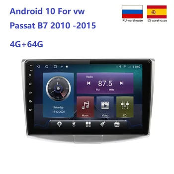 2 Din Android autorádio Pre VW Volkswagen Passat B6 B7 2010-2016 Multimediálny Prehrávač, GPS Navigáciu, RDS 4G 2din autorádia