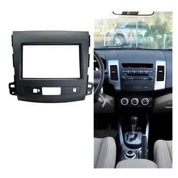 2 Din Auto Stereo Rádio Fascia Panel Fram Mount Kit pre Mitsubishi Outlander 2008-2012
