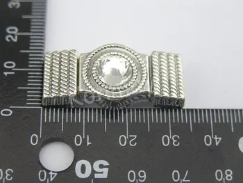 2 Farby--10 Súprav 10.2X2.3 mm Magnetická Spona S priehľadný Akrylový Guľôčok Pre Kožené Kábel Náramok Robiť Šperky Zistenia-CLP1160