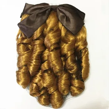 2 farby hnedá a zlatá kotúčoch vlasy príslušenstvo svadobné doplnky do vlasov royal princess cosplay roman kučery halloween cosplay