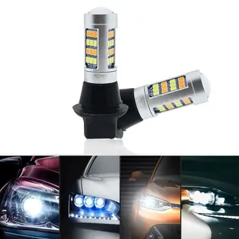 2 ks 1156 2835 Vysoký Výkon Osvetlenie Vozidla Dual Color Switchback LED Žiarovka 42 LED Denných prevádzkových Zase signalizačná kontrolka Automobilové Žiarovky