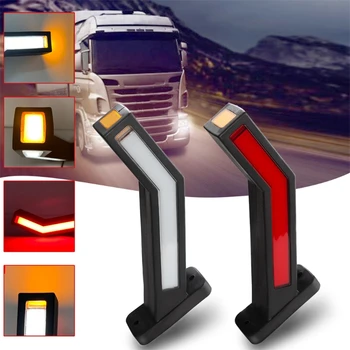 2 ks 12-24V 33 LED Trailer LED Bočné Obrysové Osvetlenie Osnovy Značku Truck Svetlo Pre prípojné Vozidlo, Nákladné Vozidlo Pás Lampa