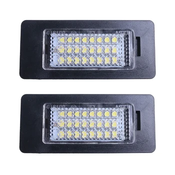 2 ks 24 LED, 8-30V evidenčné Číslo Svetlá PC 2.4 W 6000k-Biele Signál Výbojky Pre BMW E90 M3 E92 E70 E39 F30 E60 E61 E93