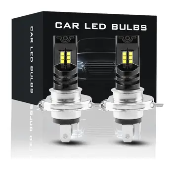 2 ks 6000K 55W Nepremokavé Biela LED Žiarovka H4 Canbus Auto Svetlometov Hmlové Svetlo Lampy