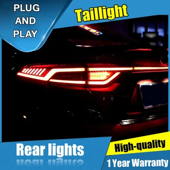 2 KS Auto Styling pre Toyota NÁS Corolla Červená/Tmavá Tailllights 20-21 pre Corolla LED koncových svetiel+Zase Signál+Brzdové+Zadnej LED svetlo