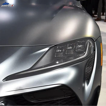 2 Ks Auto Svetlometu Odtieň Black Ochranný Film Ochrany Transparentné TPU Nálepka Pre Toyota Supra 2019 2020 GR GT4 Príslušenstvo