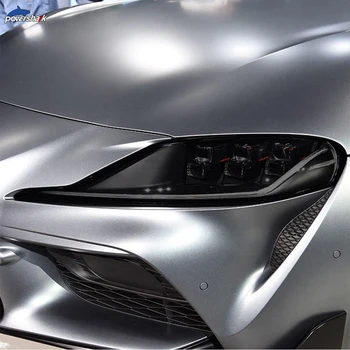 2 Ks Auto Svetlometu Odtieň Black Ochranný Film Ochrany Transparentné TPU Nálepka Pre Toyota Supra 2019 2020 GR GT4 Príslušenstvo