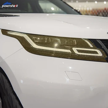 2 Ks Auto Svetlometu Odtieň Black Ochranný Film Transparentné TPU Nálepka Pre Range Rover Velar 2017 2018 2019 2020 Príslušenstvo